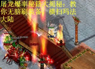 屠龙爆率秘籍大揭秘：教你无脑刷装备，横扫玛法大陆